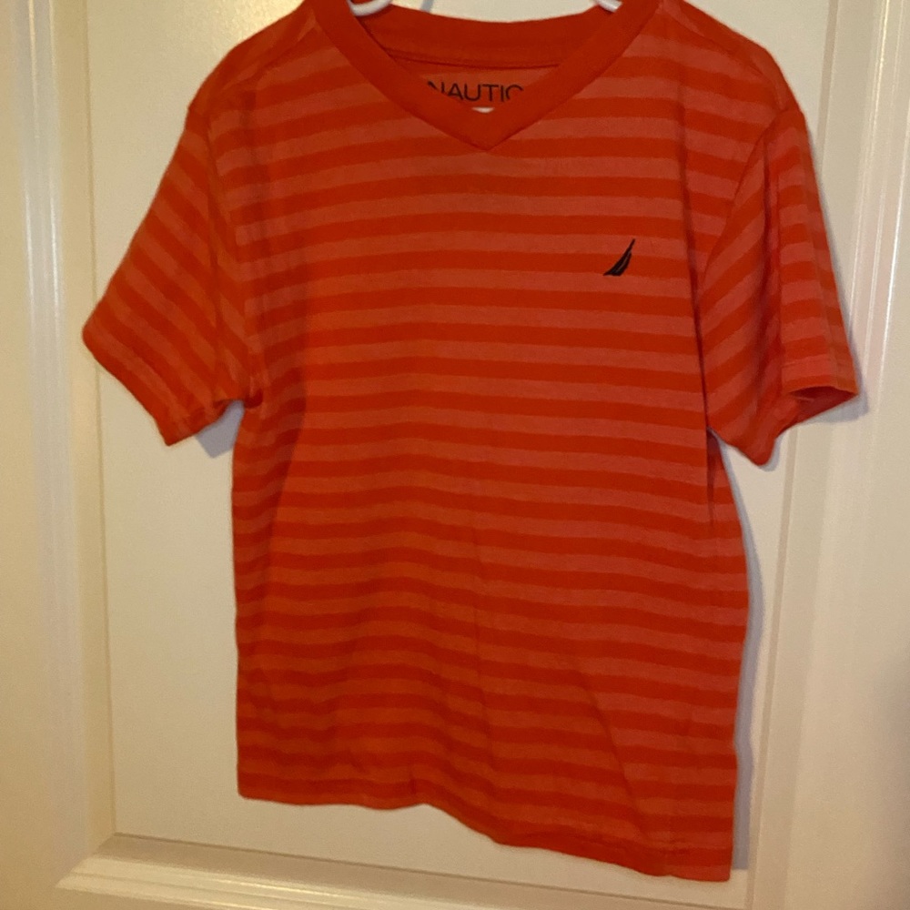 Boys Nautica V Neck Short Sleeve Shirt Size 5